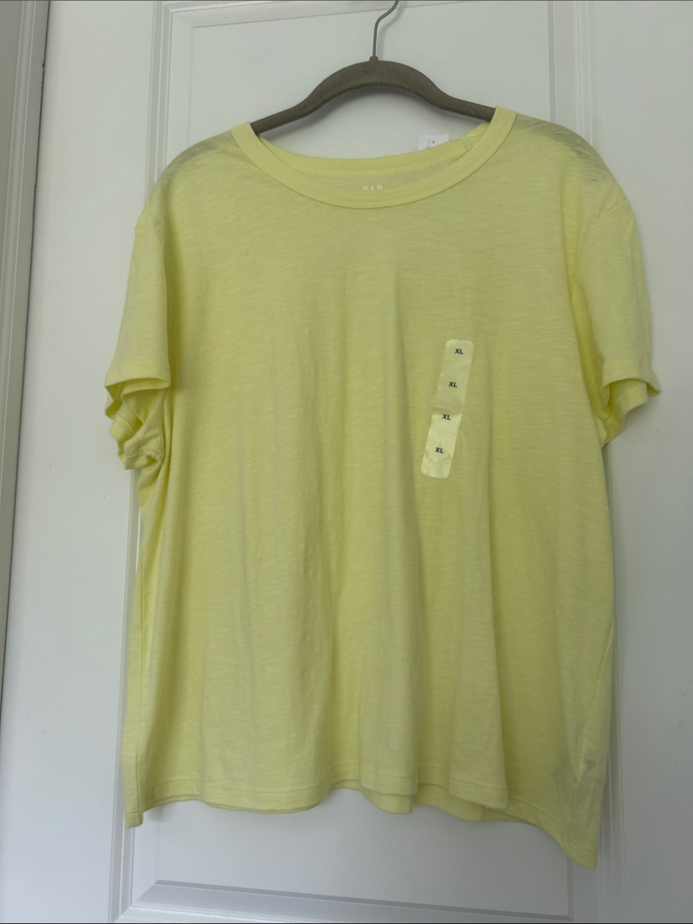 GAP Light Yellow Crew Neck Tee